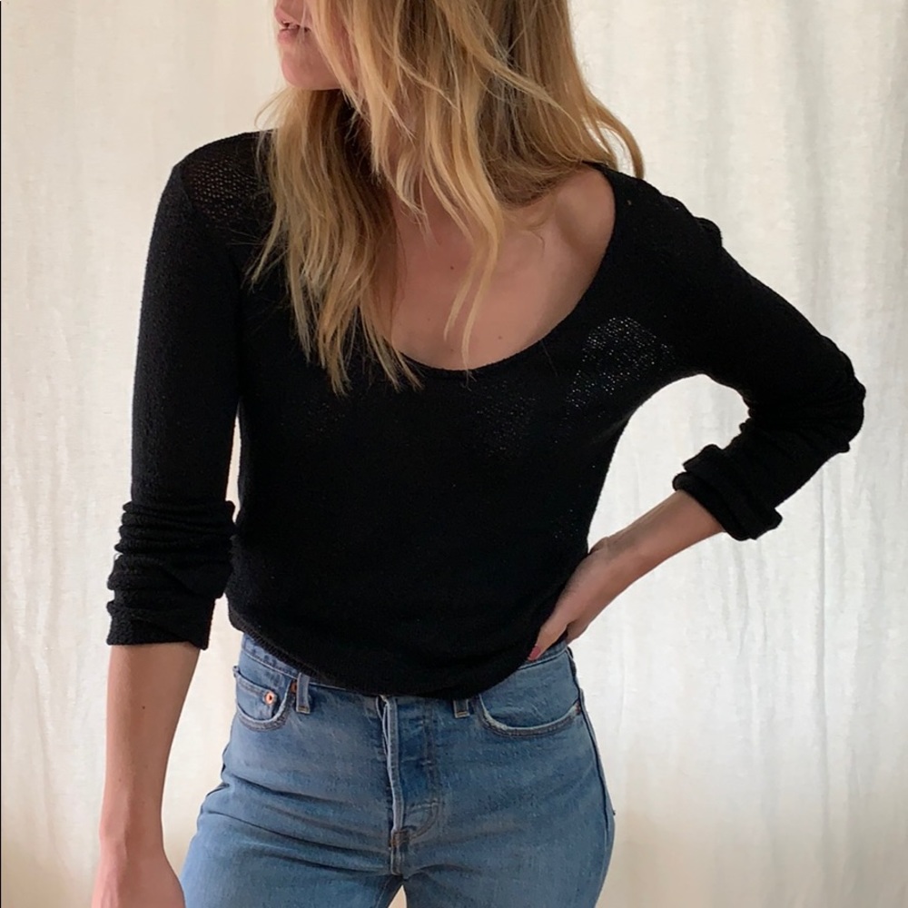 Black knit sweater - Picture 3 of 7